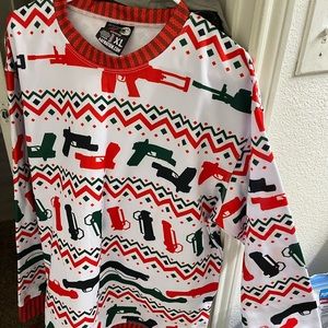 Gag Christmas Sweater for the gun nuts.